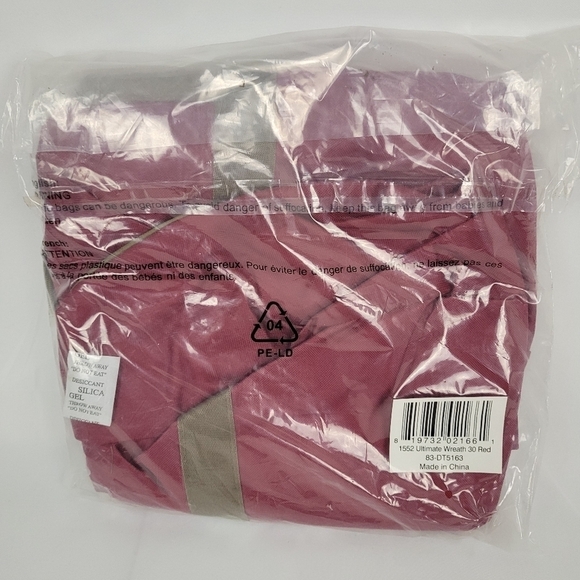 Elf Stor Ultimate Red Holiday Christmas Wreath Storage Bag For 30" Inch Wreaths - Picture 6 of 7